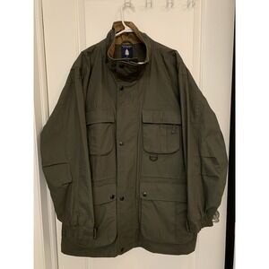 Roundtree & Yorke Outdoors Men's XL Field Jacket Olive Green Barn Coat Utility